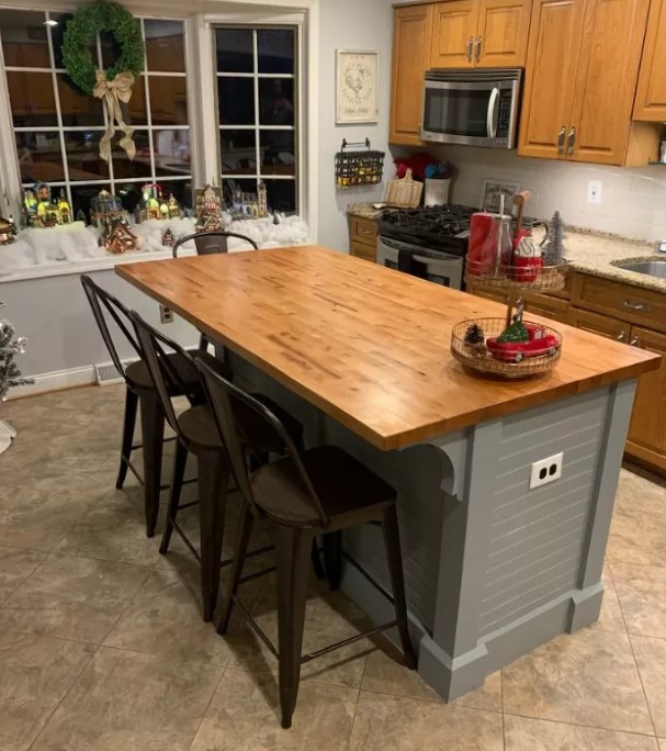25 DIY Kitchen Island to Revamp Your Kitchen with Style – Butcher Block Top Kitchen Island Butcher Block Top Kitchen Island