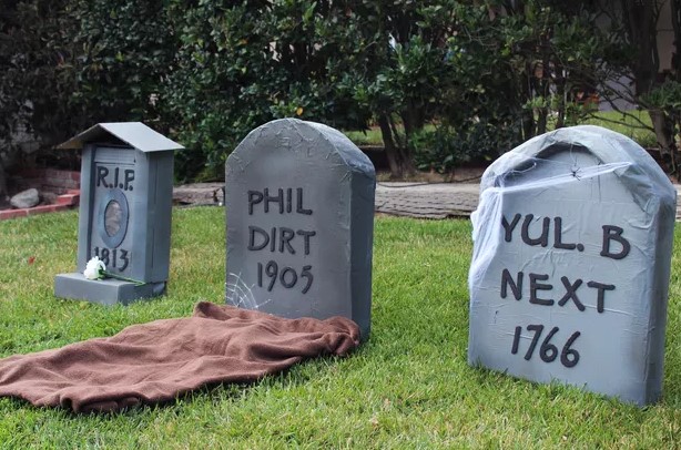 35 Best DIY Halloween Decoration Ideas for 2025 – Cardboard Tombstones Cardboard Tombstones