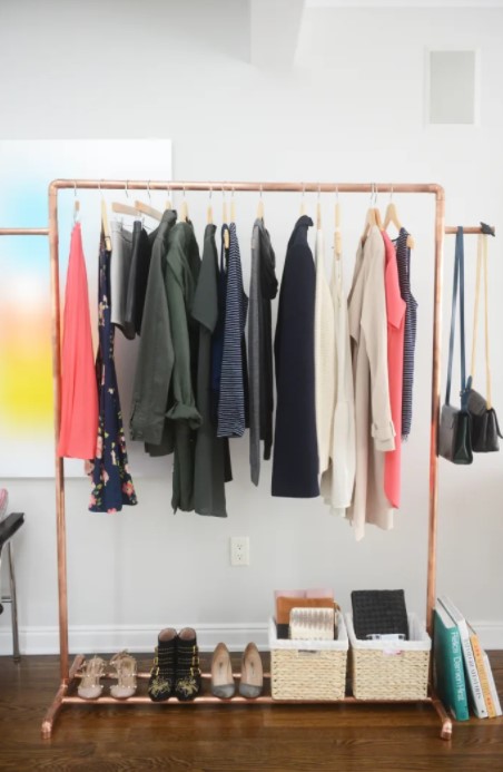 Copper Clothing Rack DIY