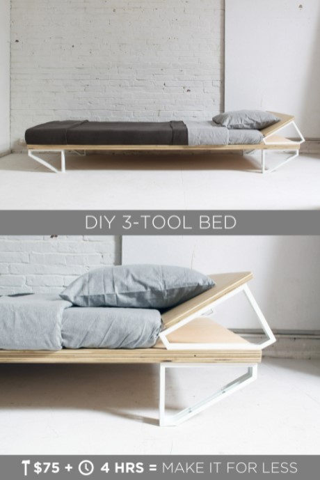 25 DIY Platform Bed Ideas That Will Transform Your Nights – DIY 3 Tool Bed DIY 3 Tool Bed