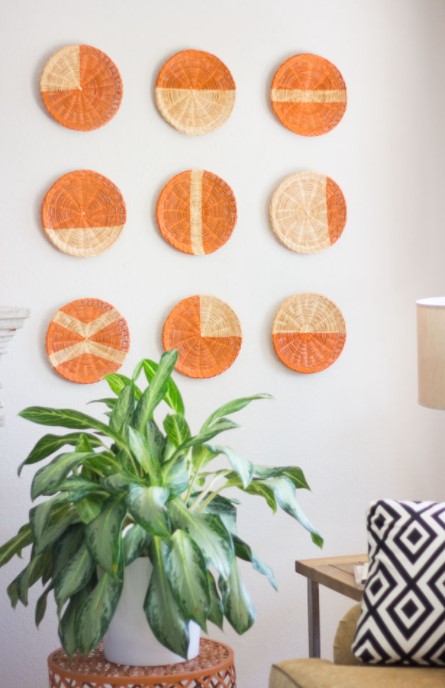 25 Best DIY Wall Decor Ideas to Personalize Your Blank Wall – DIY Basket Wall Art DIY Basket Wall Art