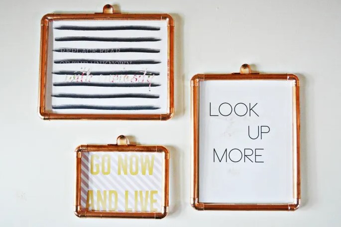 25 DIY Picture Frame Ideas (Quick and Easy!) – DIY COPPER FRAMES DIY COPPER FRAMES