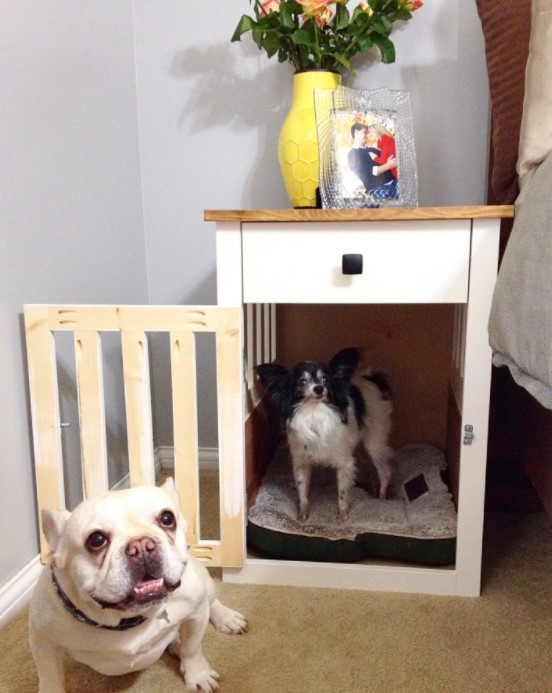 25 Comfortable DIY Dog Bed Ideas for Your Fur Baby – DIY DOG CRATE NIGHTSTANDS DIY DOG CRATE NIGHTSTANDS