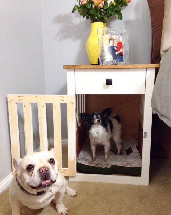 DIY DOG CRATE NIGHTSTANDS