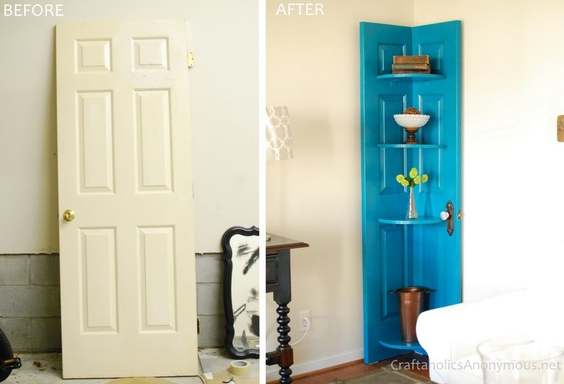 40 DIY Corner Shelves Ideas to Fix Your Awkward Corner – DIY Door Shelf TUTORIAL DIY Door Shelf TUTORIAL