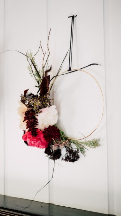 DIY FALL FLORAL WREATH