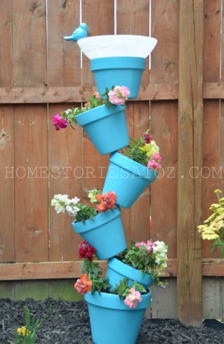 25 DIY Birdbath Ideas to Create A Bird-Watching Heaven – DIY GARDEN PLANTER BIRDS BATH DIY GARDEN PLANTER BIRDS BATH