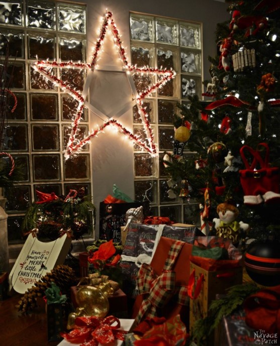 DIY Lighted Christmas Stars