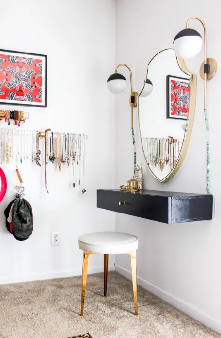 25 DIY Vanity Table Ideas for Your Personal Beauty Space – DIY MAKEUP VANITY TABLE DIY MAKEUP VANITY TABLE