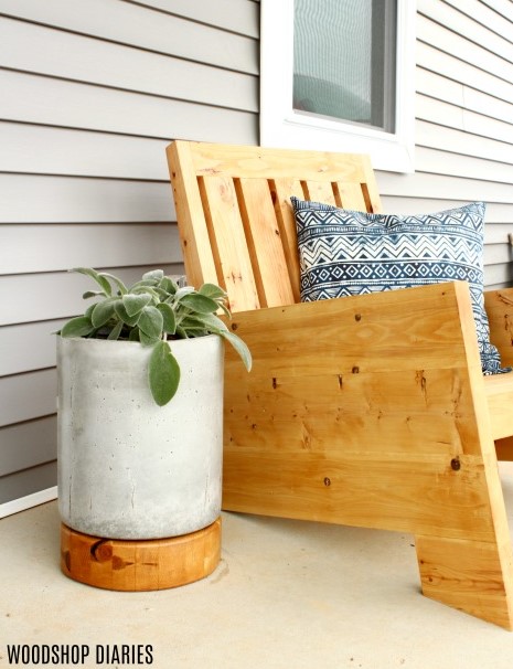 25 Best DIY Outdoor Furniture Ideas (with Free Plans) – DIY MODERN OUTDOOR CHAIR DIY MODERN OUTDOOR CHAIR