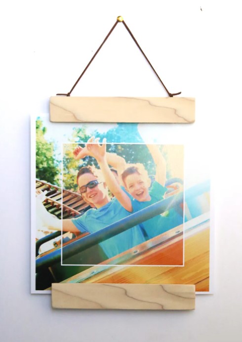 DIY MODERN WOOD MAGNET PHOTO FRAME