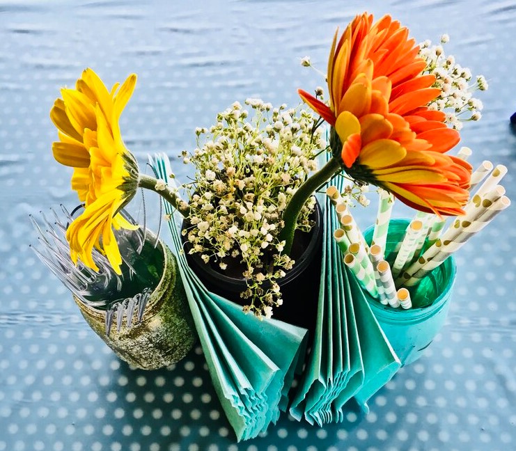 DIY Mason Jar Centerpieces For Your Baby Shower