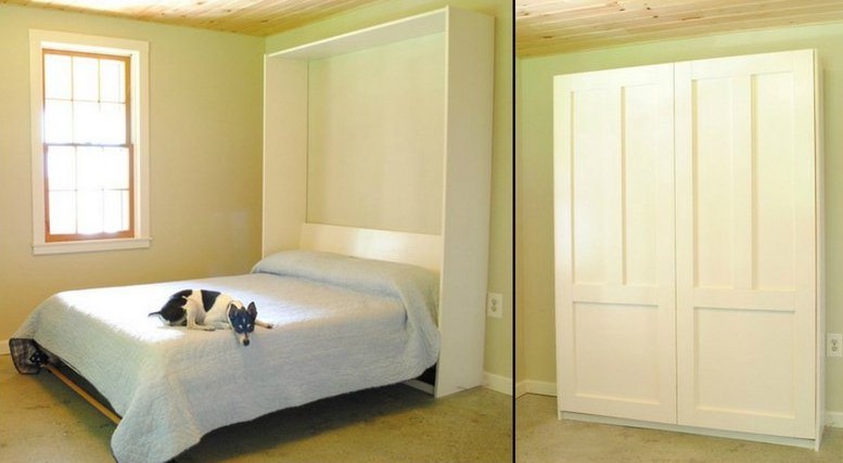 25 DIY Murphy Bed Design Ideas (with Free Plans) – DIY Murphy Bed 1 DIY Murphy Bed 1