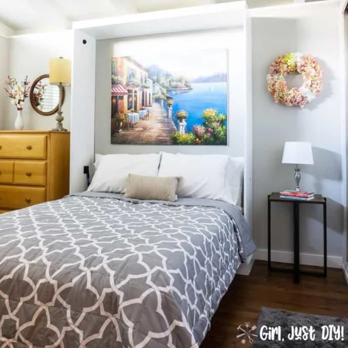 25 DIY Murphy Bed Design Ideas (with Free Plans) – DIY Murphy Bed Project from a Kit 1 DIY Murphy Bed Project from a Kit 1