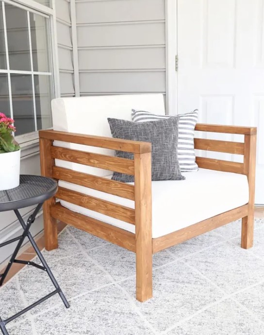 25 Best DIY Outdoor Furniture Ideas (with Free Plans) – DIY Outdoor Chair DIY patio furniture