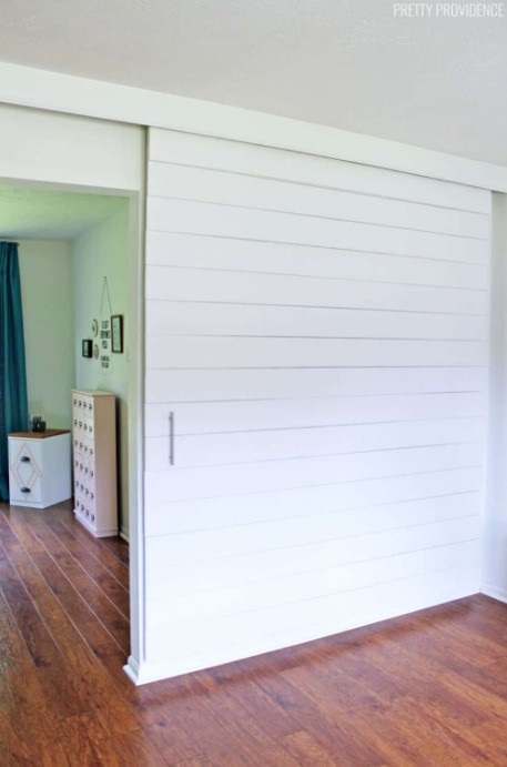 25 Functional DIY Room Divider Ideas with Free Plans – DIY SLIDING BARN DOOR DIY SLIDING BARN DOOR
