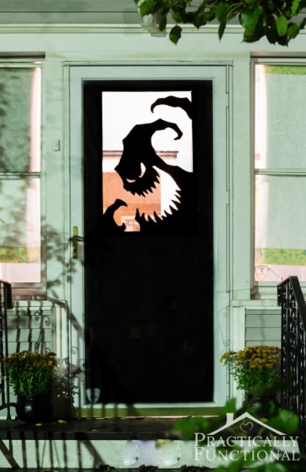 DIY Vinyl Halloween Door Decorations