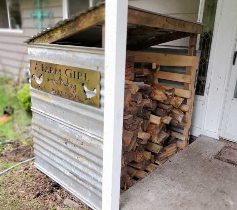 DIY WOOD BOX FOR FIREWOOD STORAGE