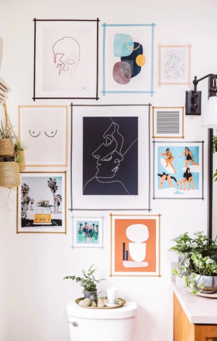 DIY Washi Tape Gallery Wall