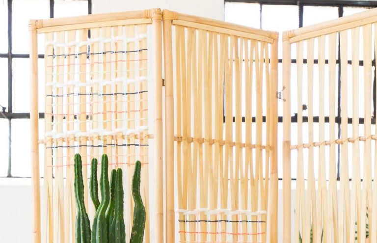 DIY Woven Room Divider 1