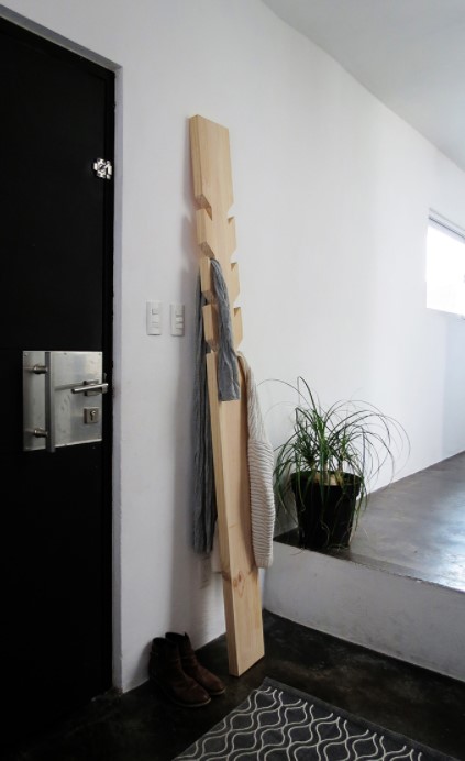 DIY modern coat rack