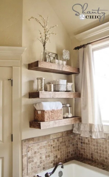 EASY DIY FLOATING SHELVES