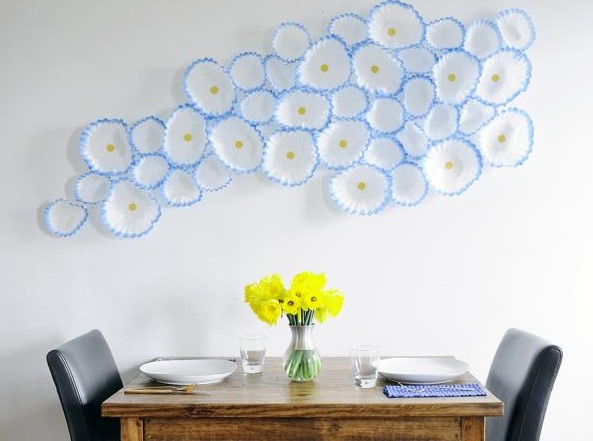 diy wall decor from coffee filters