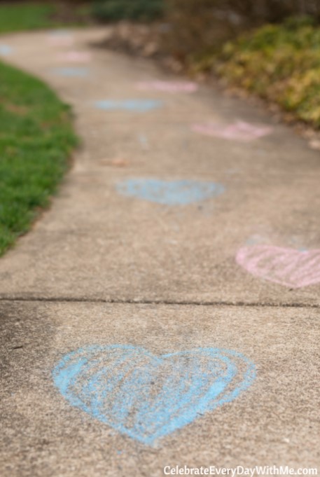 Gender Reveal Ice Cream Party footsteps