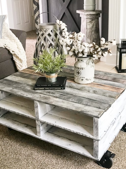 DIY Coffee Table from Wood Pallet