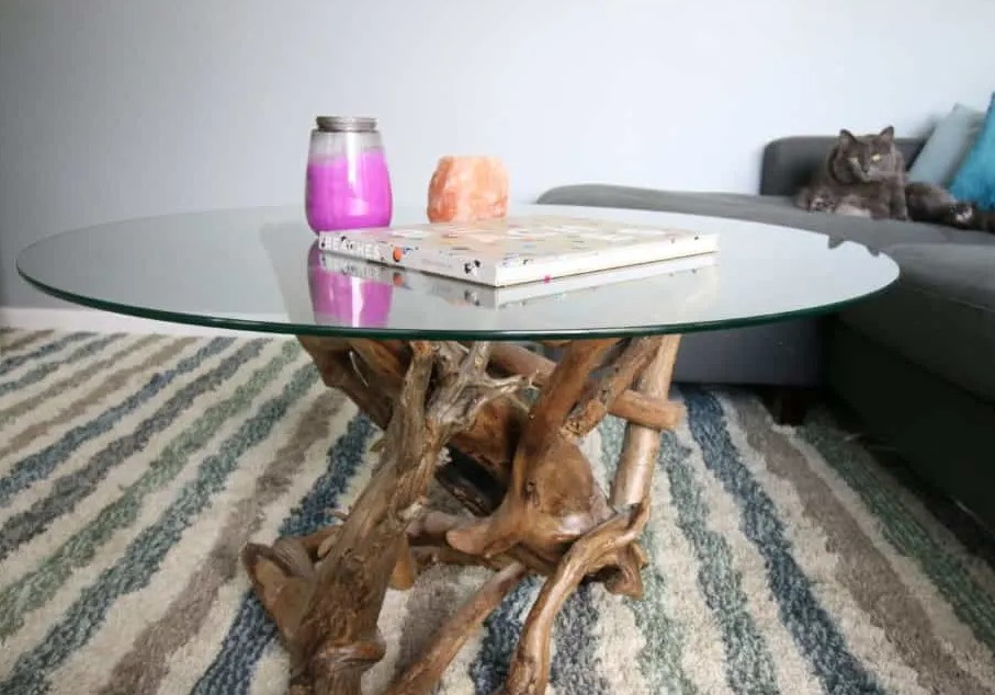 How to make a DIY Driftwood Coffee Table