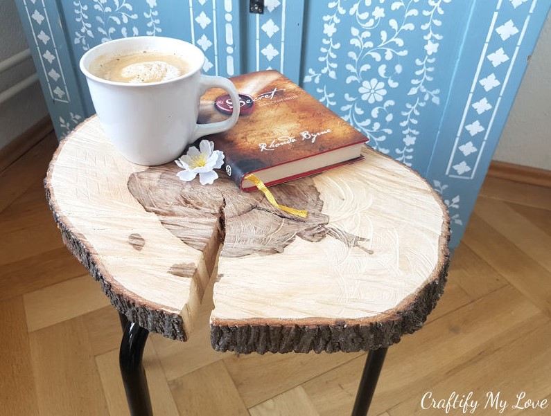 25 Best DIY Coffee Table Ideas Ideas with Free Plans – IKEA Hack Wood Slice Side Table IKEA Hack Wood Slice Side Table