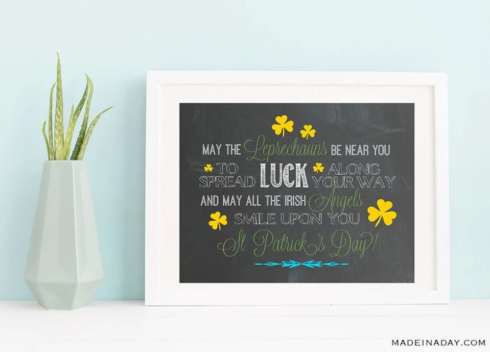 Irish Blessing Wall Art Printables