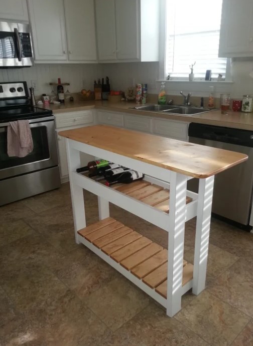 KITCHEN ISLAND WINE RACK