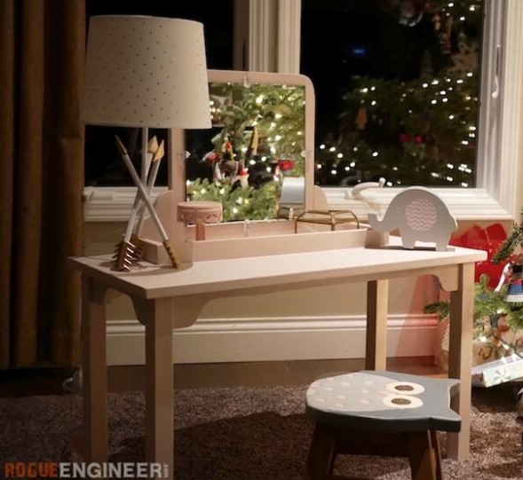 25 DIY Vanity Table Ideas for Your Personal Beauty Space – Kids Makeup Vanity Kids Makeup Vanity
