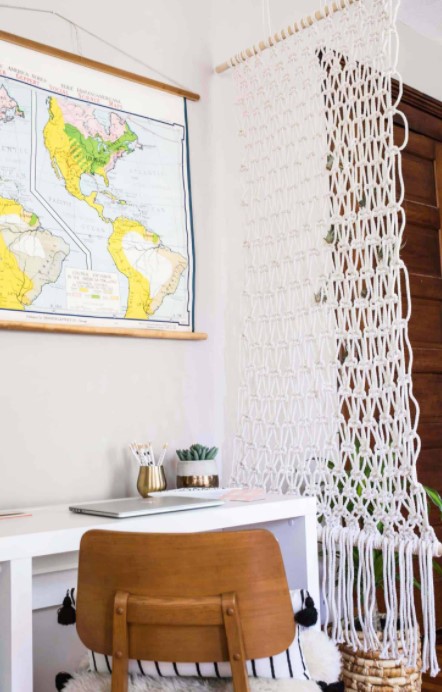 25 Functional DIY Room Divider Ideas with Free Plans – MACRAME ROOM DIVIDER DIY MACRAME ROOM DIVIDER DIY