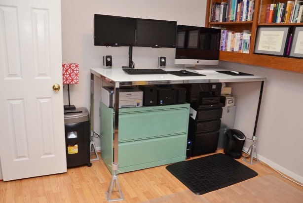 25 DIY Standing Desk Plans for Healthy & Productive Work – MY STANDING DESK FOR 50 MY STANDING DESK FOR 50