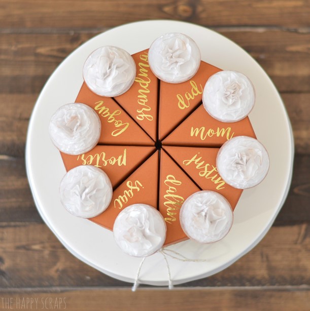 Mini Pie Box Thanksgiving Place Cards 2