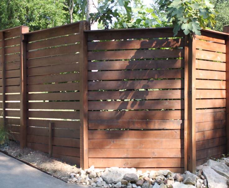 Modern Horizontal Fence