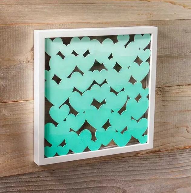25 Best DIY Wall Decor Ideas to Personalize Your Blank Wall – Ombre Heart DIY Shadow Ombre Heart DIY Shadow