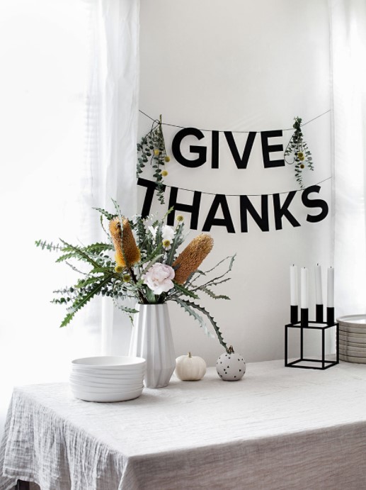 25 DIY Thanksgiving Decoration Ideas – Easy & Simple – PRINTABLE THANKSGIVING BANNER PRINTABLE THANKSGIVING BANNER