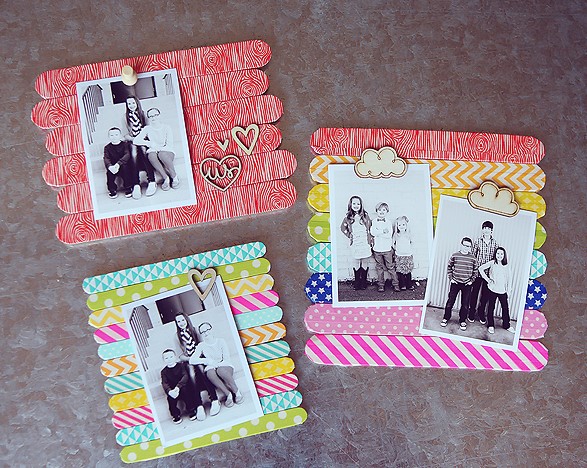 25 DIY Picture Frame Ideas (Quick and Easy!) – Popsicle Stick Frames Popsicle Stick Frames