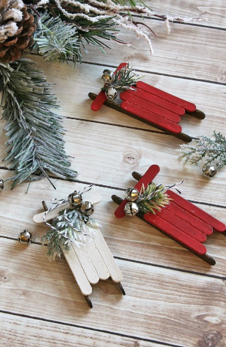 Popsicle Stick Sleds