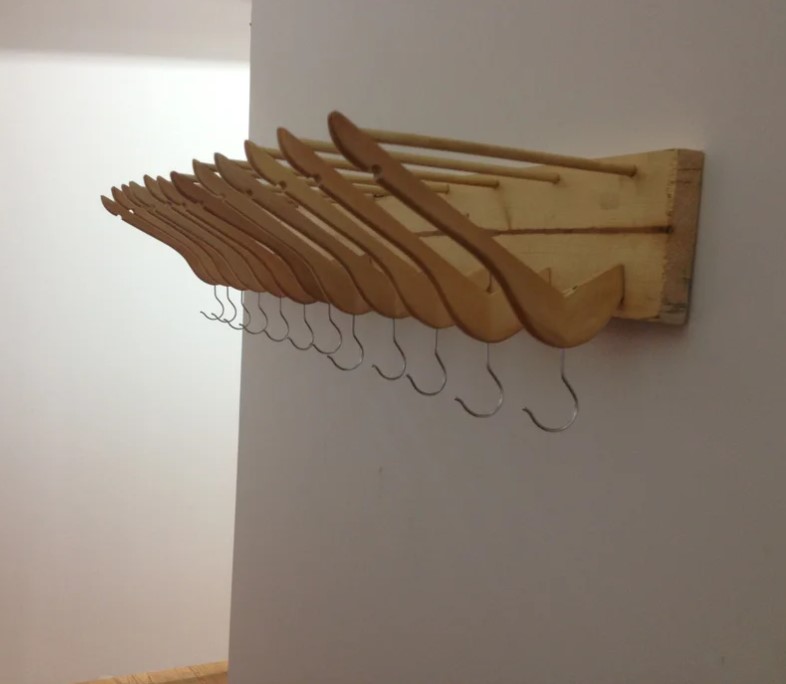 Recycled Coat Hanger Coat Rack