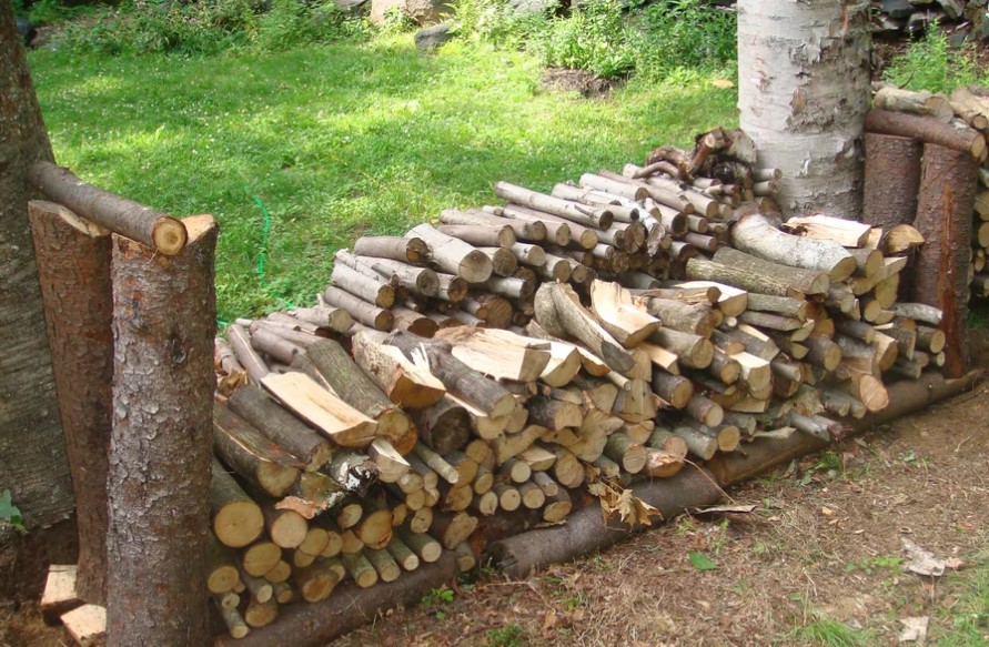 Rustic Firewood Rack 1