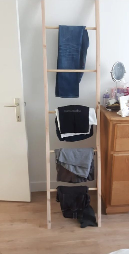 Simple Ladder Clothes Rack 1 rotated