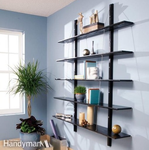 47 DIY Bookshelf Ideas That Will Redefine Your Reading Space – Suspended Bookshelves 1 Suspended Bookshelves 1