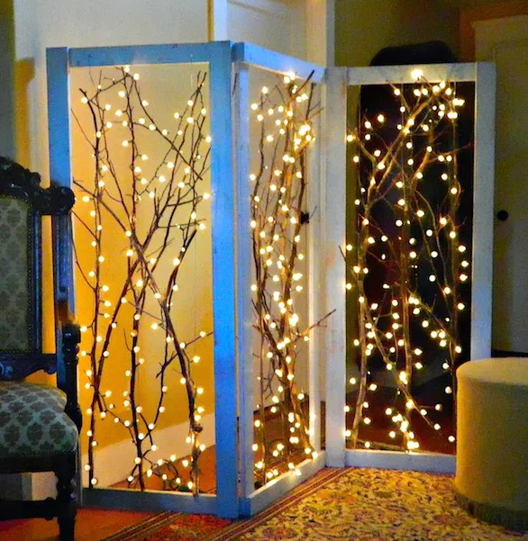 Twinkling Branches Room Divider
