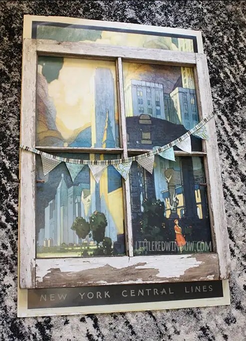 Vintage Window Poster Frame