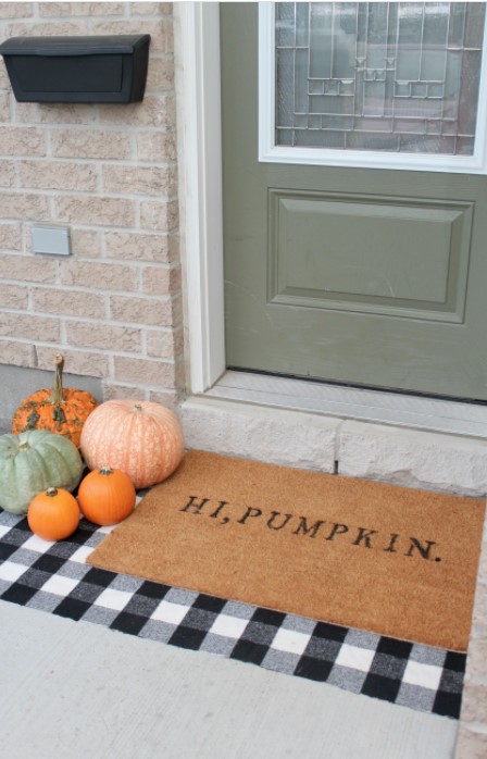 25 DIY Thanksgiving Decoration Ideas – Easy & Simple – a DIY Fall Doormat for 15 with Stencils a DIY Fall Doormat for 15 with Stencils