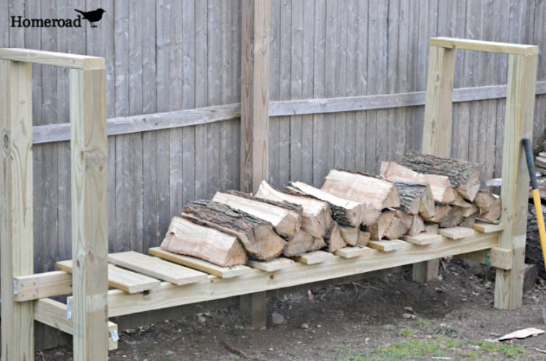 a DIY Log Holder